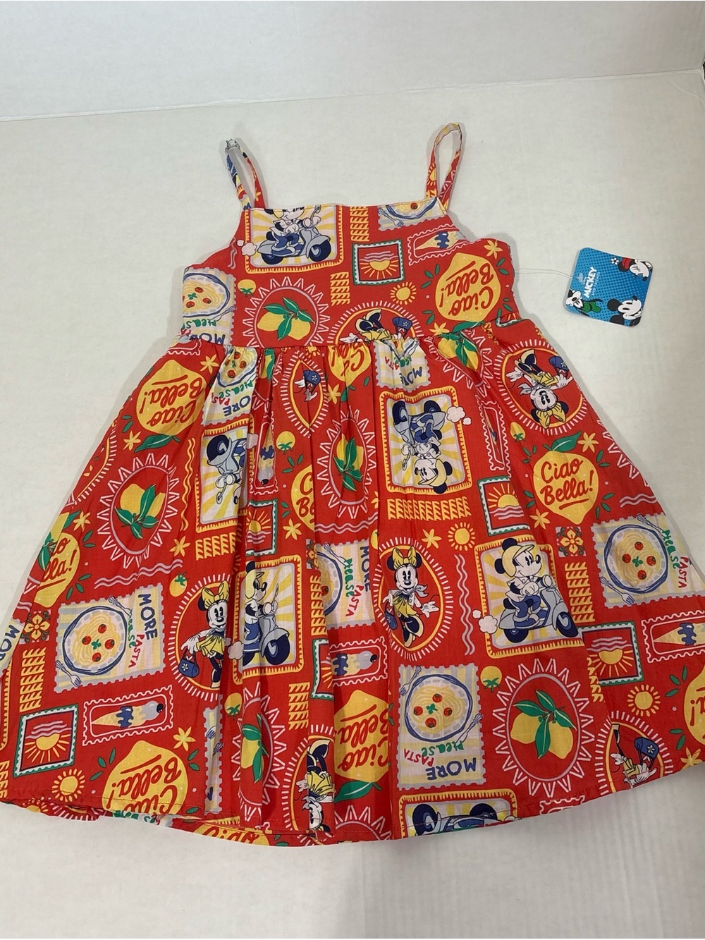 Disney Orange Printed Spaghetti-Strap Dress - Picture 3 of 7